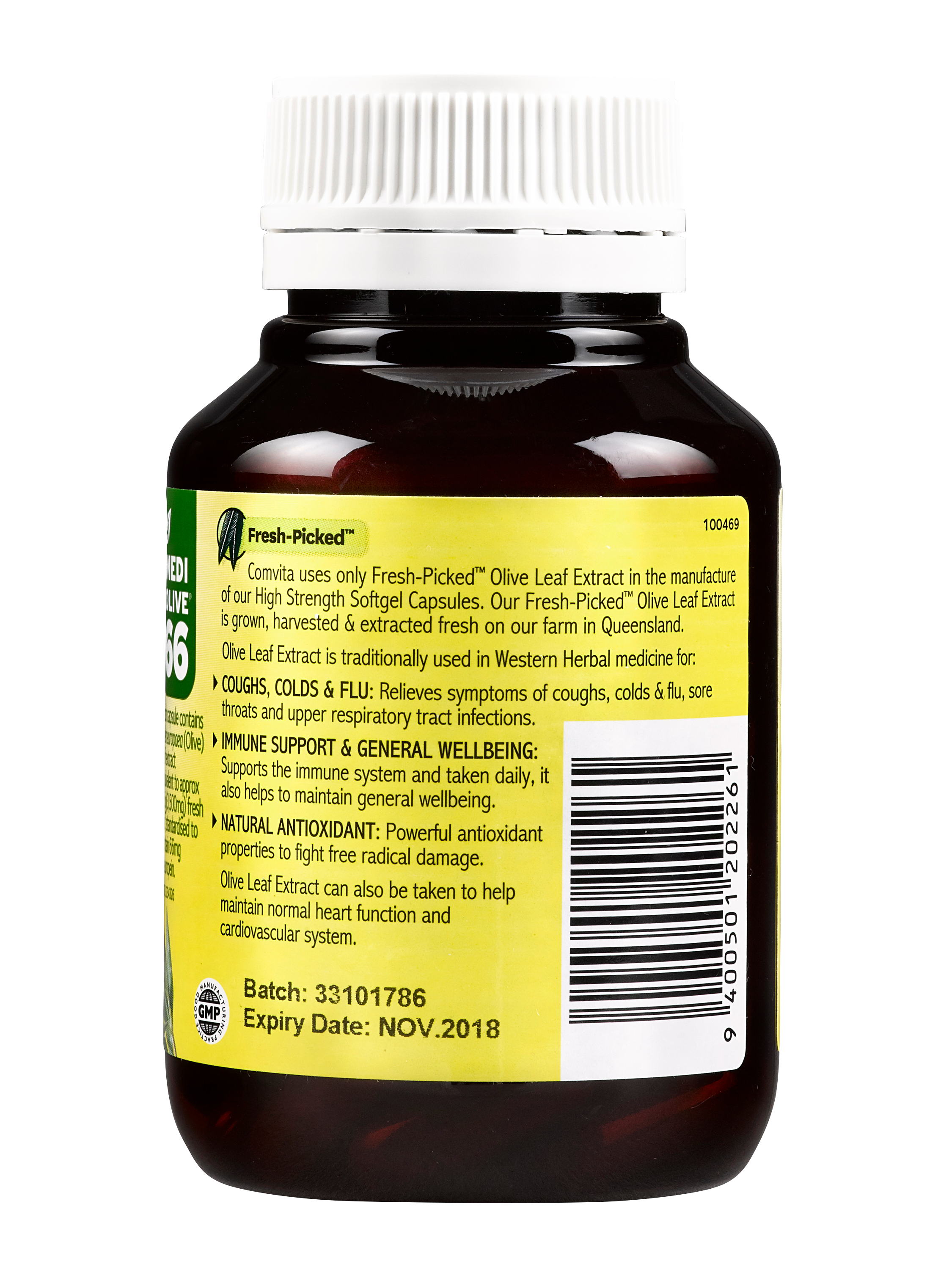 30% Off [Bundle of 6] Comvita Olive Leaf Extract Capsules (High Strength), 60 caps.