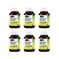 30% Off [Bundle of 6] Comvita Olive Leaf Extract Capsules (High Strength), 60 caps.