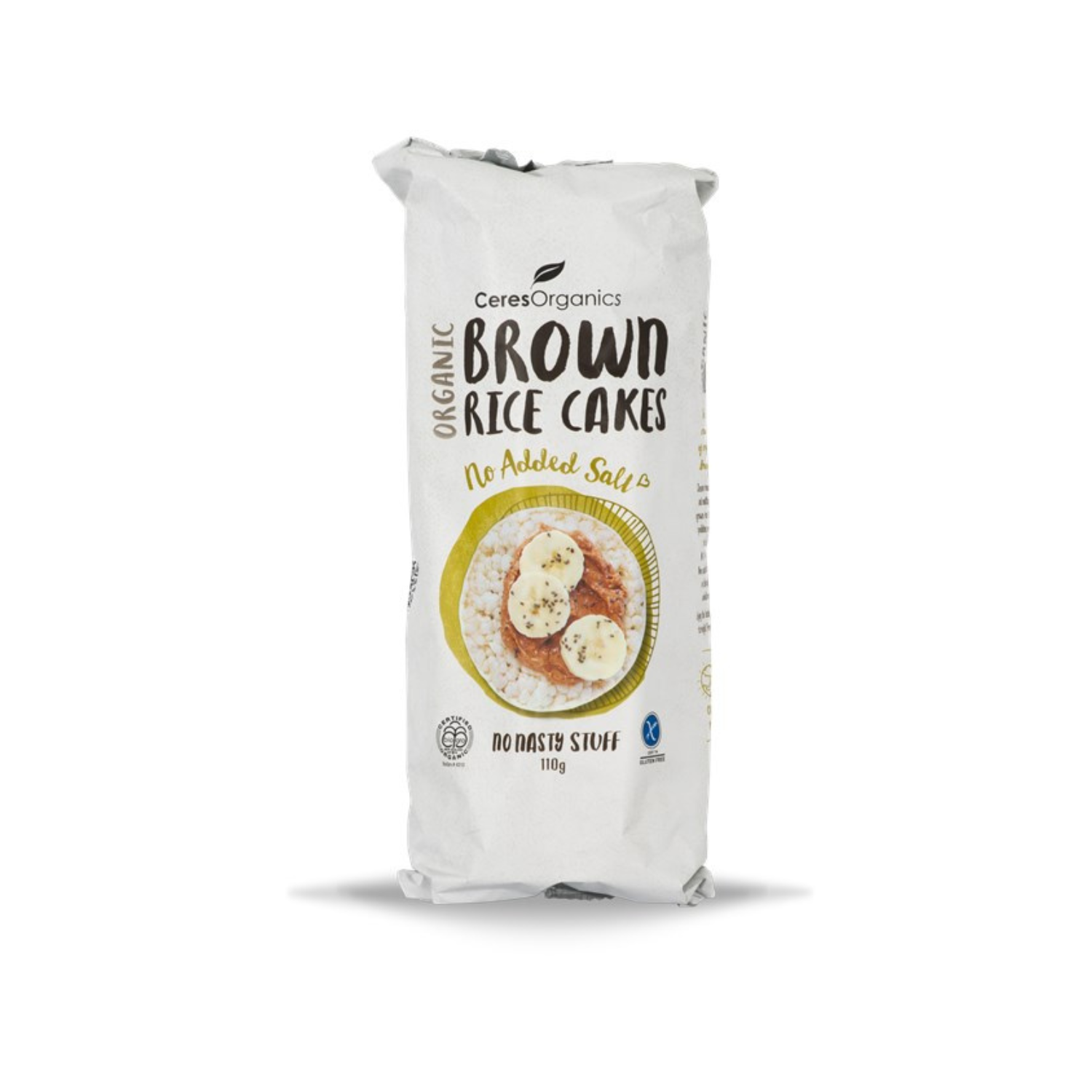 Ceres Organic Brown Rice Cakes - No Added Salt