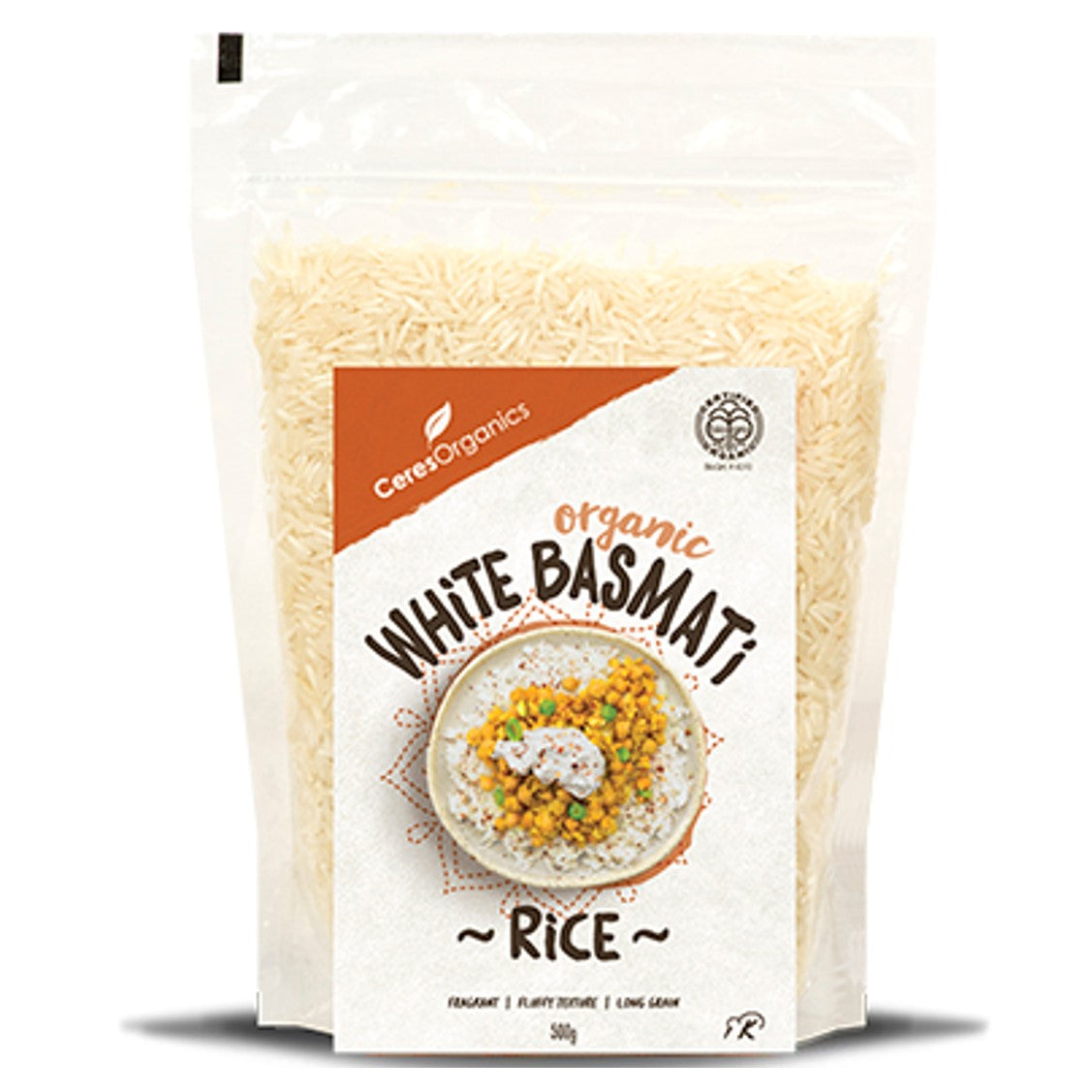 Ceres Organics White Rice Basmati,.500g-NaturesWisdom