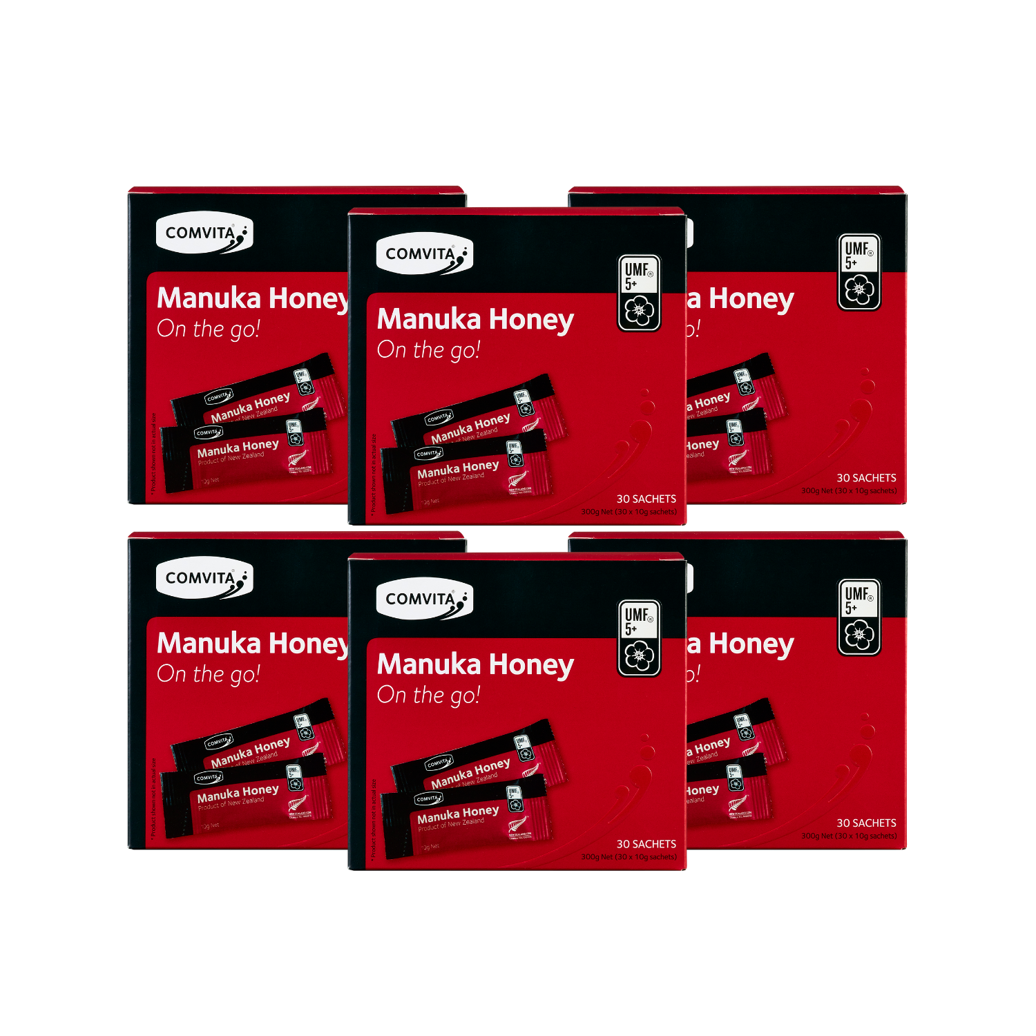 30% Off [Bundle of 6] Comvita Manuka Honey UMF™ 5+, 30 sachets.
