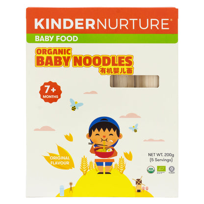 KinderNurture Organic Baby Noodles- Original Flavour, 200g.