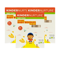 [25% Off Bundle Deal] 3 x KinderNurture Organic Baby Noodles- Original Flavour, 200g.
