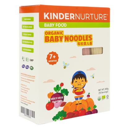 KinderNurture Organic Baby Noodles- Multi Vege Flavour, 300g.