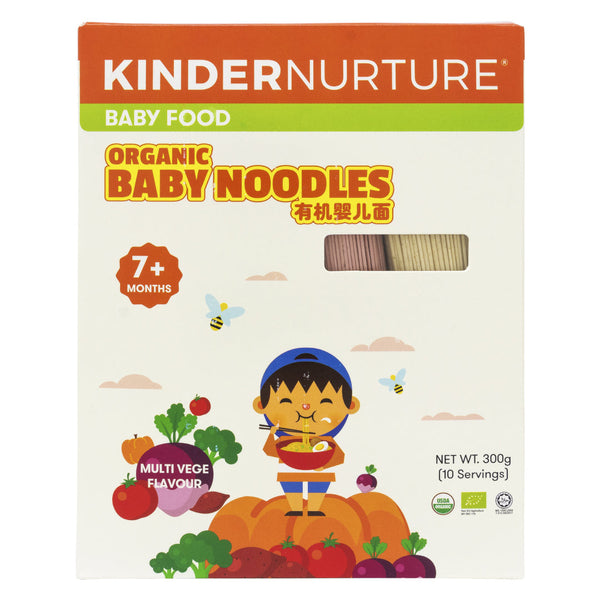 KinderNurture Organic Baby Noodles- Multi Vege Flavour, 300g.