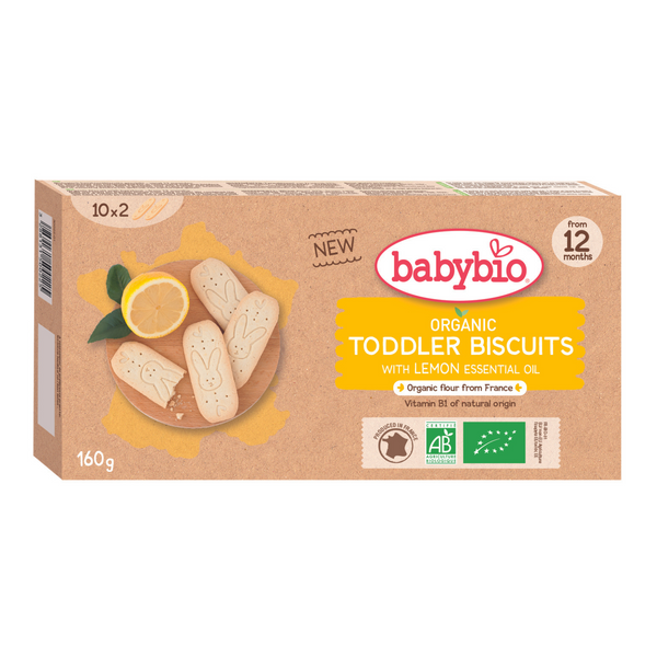 Babybio Biscuits With Lemon Essential Oil, 160 g.