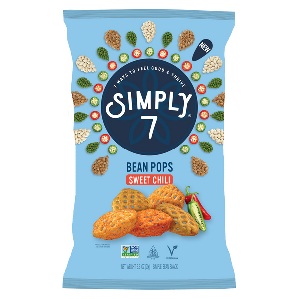 Simply 7 Bean Pops- Sweet Chilli, 99g.