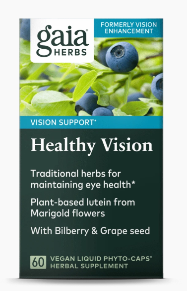 Gaia Herbs Healthy Vision Liquid Phyto-Caps, 60 caps. – Formerly Vision Enhancement