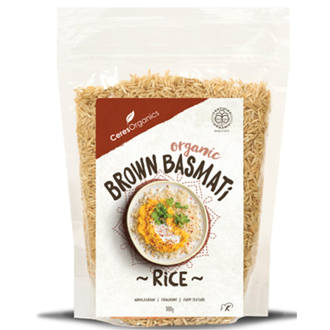 Ceres Organics Brown Rice Basmati,.500g-NaturesWisdom