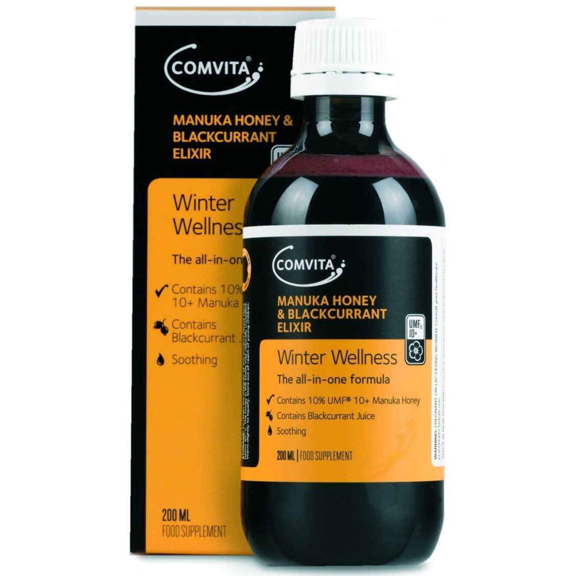 Comvita Manuka Honey & Blackcurrant Elixir,200ml-NaturesWisdom