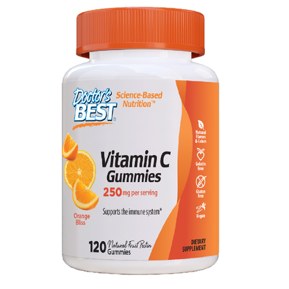 Doctor's Best Vitamin C 250mg Gummies, 120 gummies.