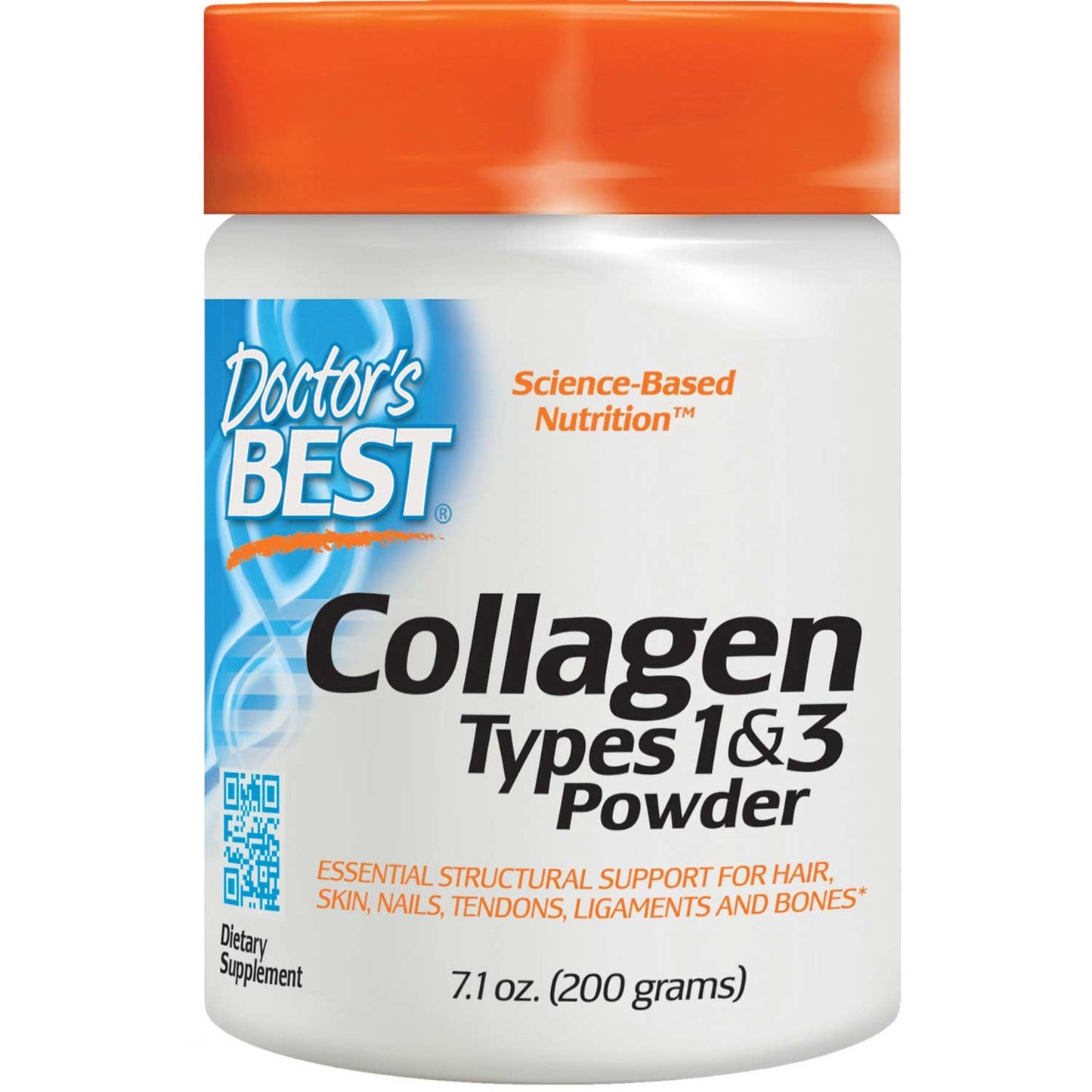 Doctor's Best Best Collagen Types 1 & 3 Powder, 200g-NaturesWisdom
