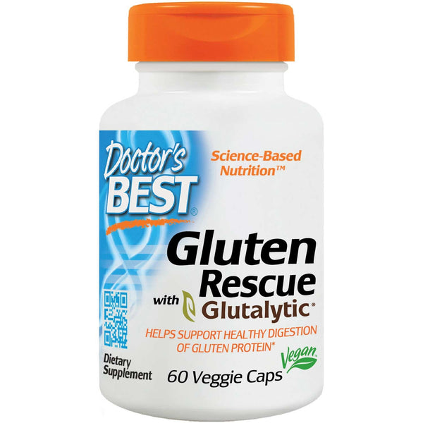 Doctor's Best Gluten Rescue with Glutalytic, 60 vcaps