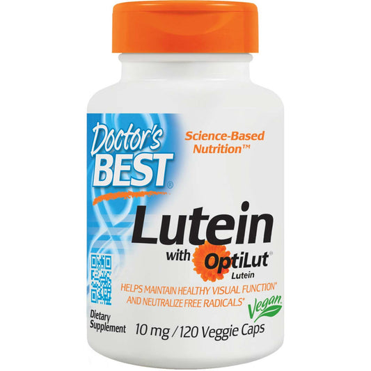 Doctor's Best Lutein with OptiLut 10mg, 120 vcaps-NaturesWisdom