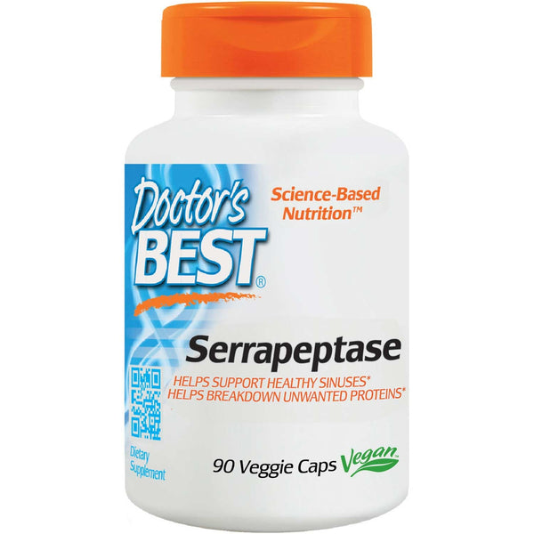Doctor's Best Serrapeptase, 90 vcaps