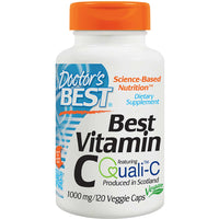 Doctor's Best Vitamin C featuring Quali-C 1000mg, 120 vcaps-NaturesWisdom