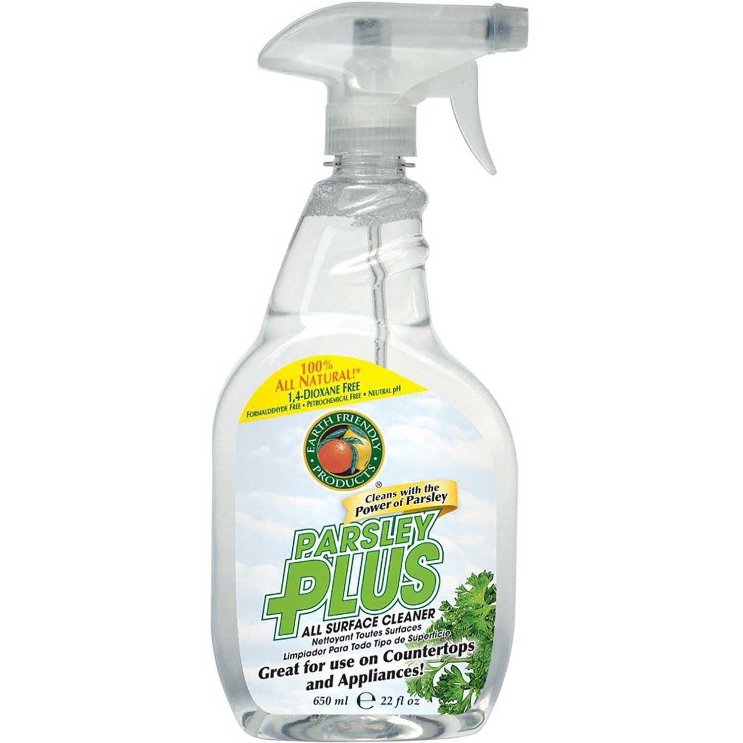 Earth Friendly Parsley Plus All-Purpose Surface Cleaner, 650 ml.-NaturesWisdom