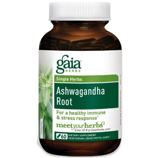 Gaia Herbs Ashwagandha Liquid Phyto-Caps, 60 caps.