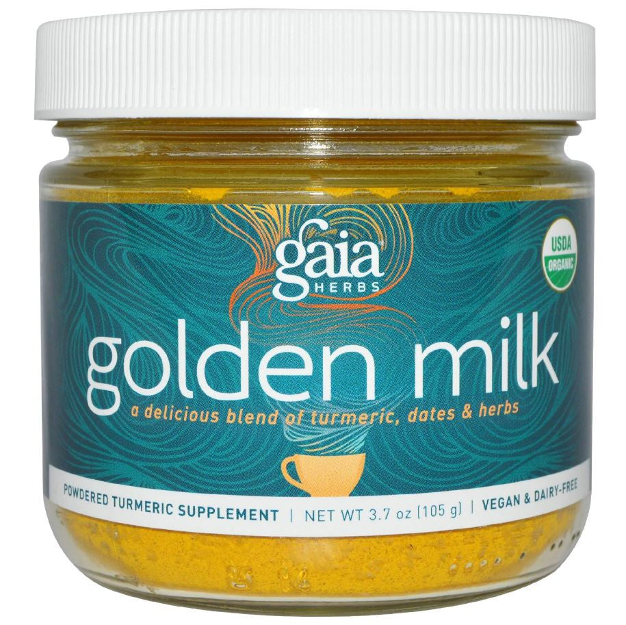 Gaia Herbs Golden Milk, 105g.-NaturesWisdom