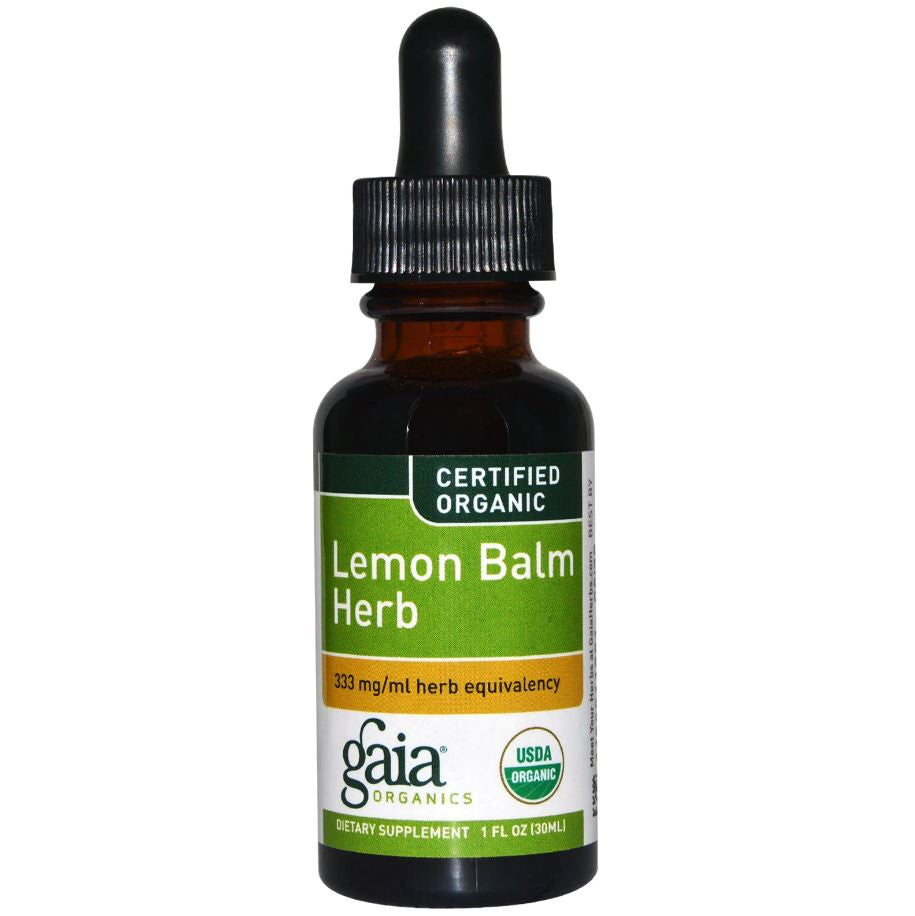 Gaia Herbs Lemon Balm (Certified Organic), 30 ml.-NaturesWisdom