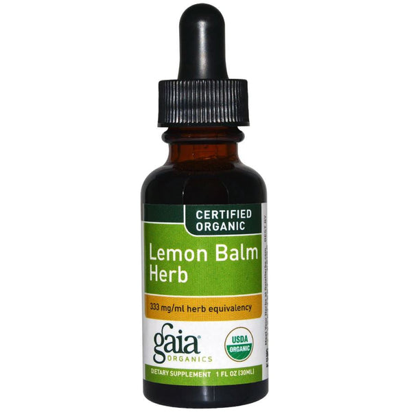 Gaia Herbs Lemon Balm (Certified Organic), 30 ml.