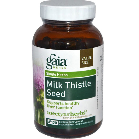 Gaia Herbs Milk Thistle Seed Liquid Phyto-Caps, 120 caps.-NaturesWisdom
