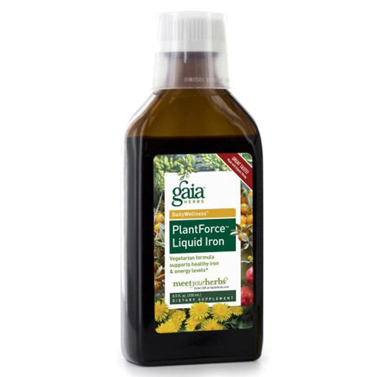 Gaia Herbs PlantForce Liquid Iron 250 ml.-NaturesWisdom