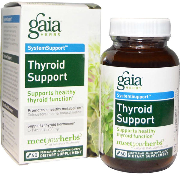 Gaia Herbs Thyroid Support Liquid Phyto-Caps, 60 caps.