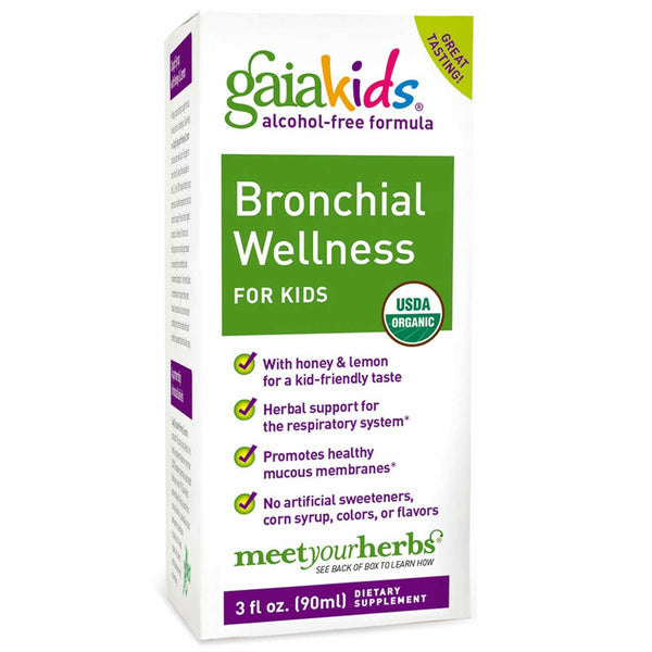 Gaia Kids Bronchial Wellness for Kids, 89 ml.