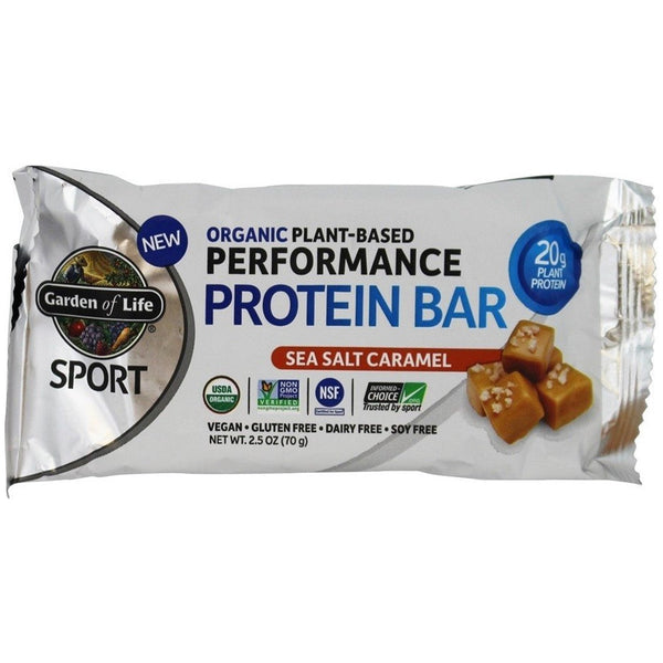 Garden of Life Organic Sport Protein Bar  (Sea Salt Caramel), 75 g.