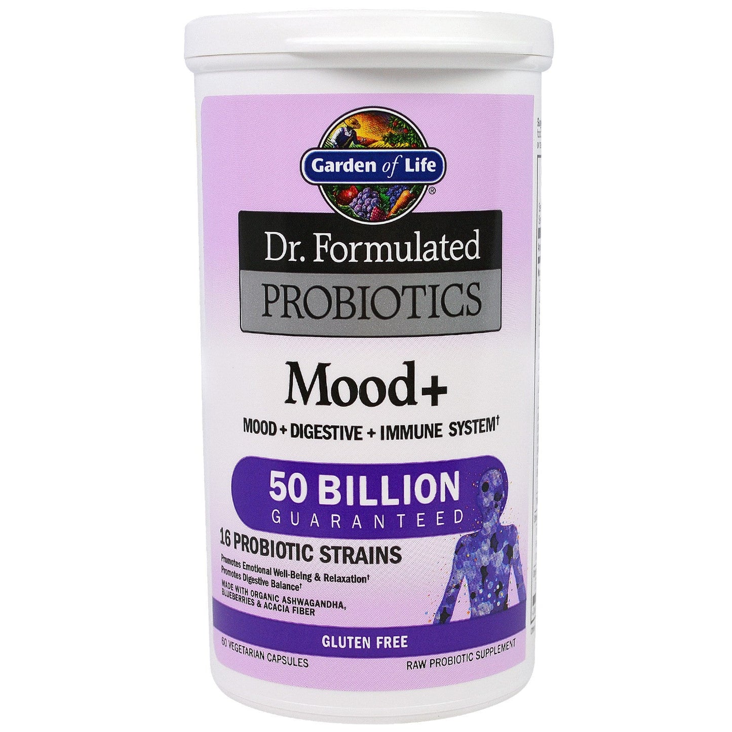 Garden of Life Dr. Formulated PROBIOTICS Once Daily Mood, 60 Vcaps.-NaturesWisdom