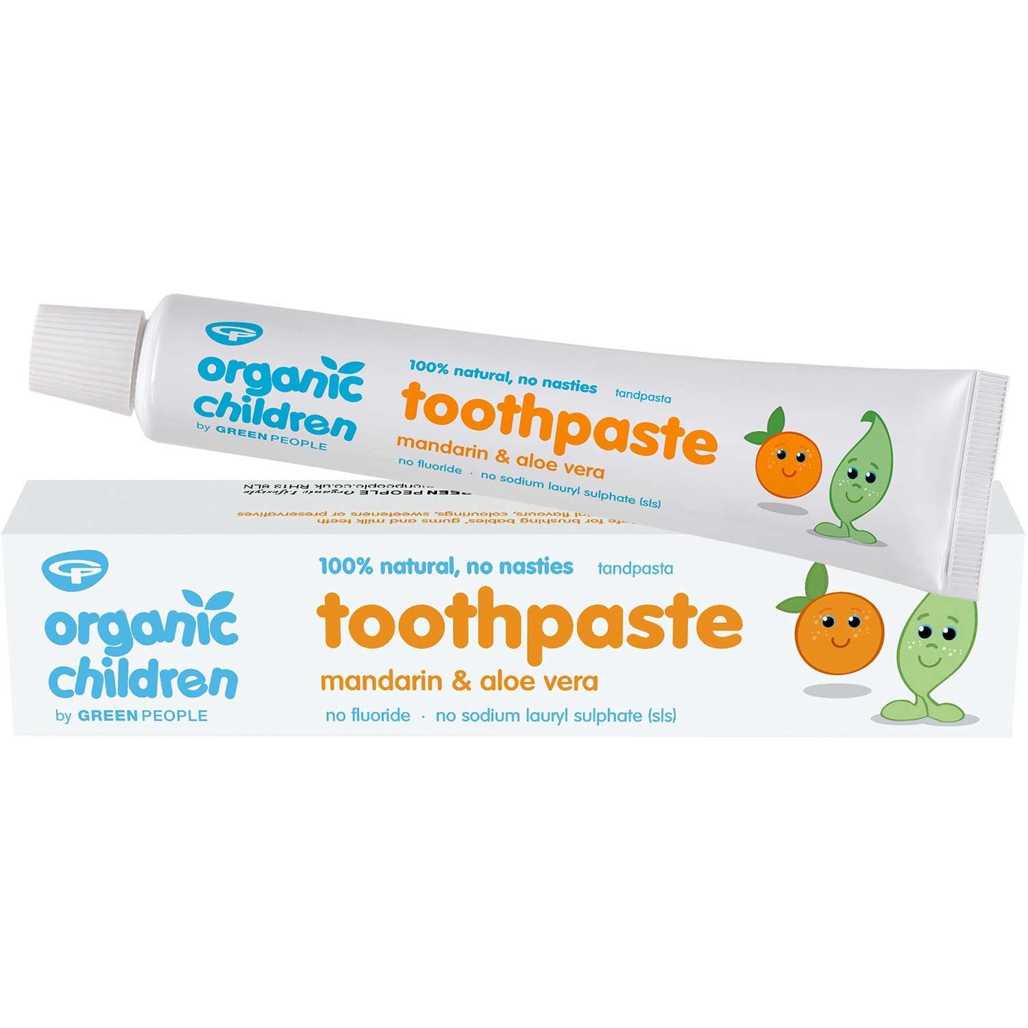 Green People Organic Children Mandarin Toothpaste, 50 ml.-NaturesWisdom