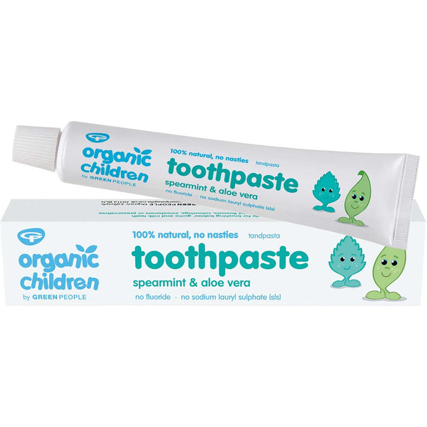 Green People Organic Children Spearmint & Aloe Vera Toothpaste, 50 ml.