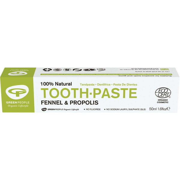 Green People Organic Fennel & Propolis Toothpaste, 50 ml.