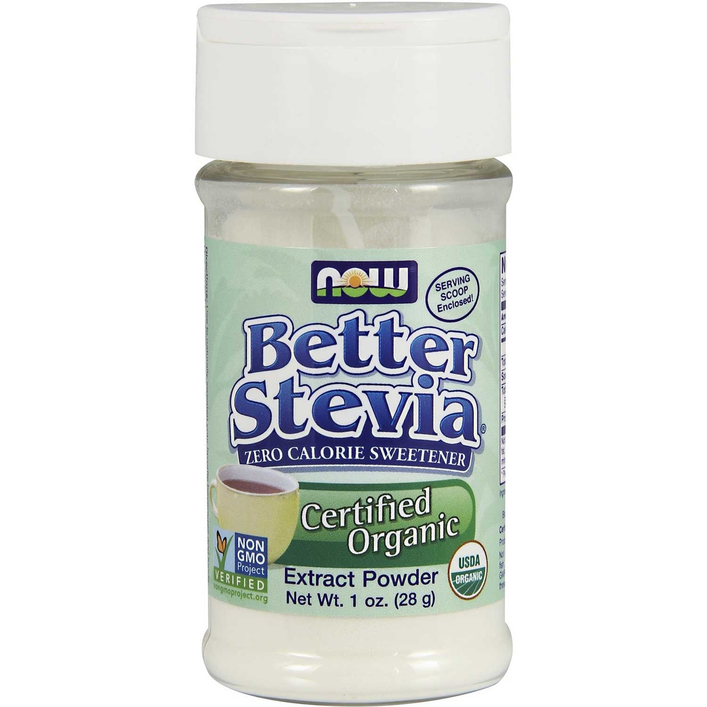 NOW BetterStevia Organic Extract Powder, 28 g.-NaturesWisdom