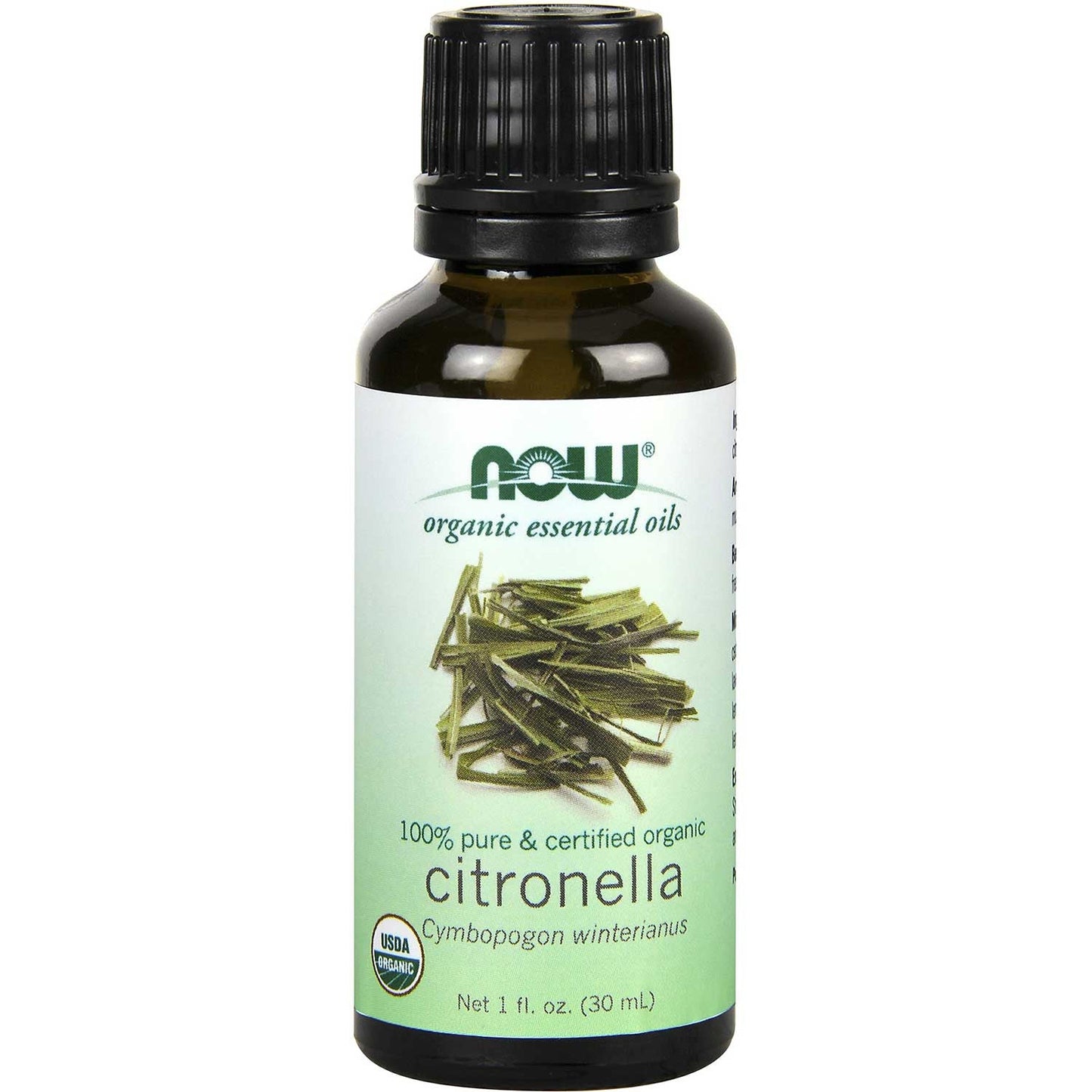 NOW Organic Essential Oil - Citronella, 30 ml.-NaturesWisdom