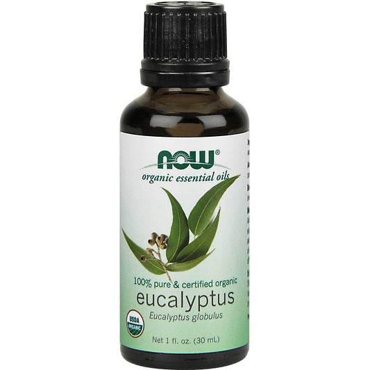 NOW Organic Essential Oil - Eucalyptus, 30 ml.-NaturesWisdom