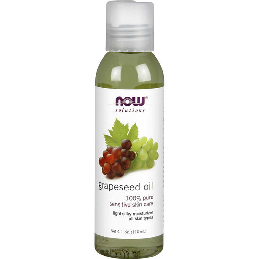 NOW Solutions Grape Seed Oil (Food Grade), 118 ml.-NaturesWisdom