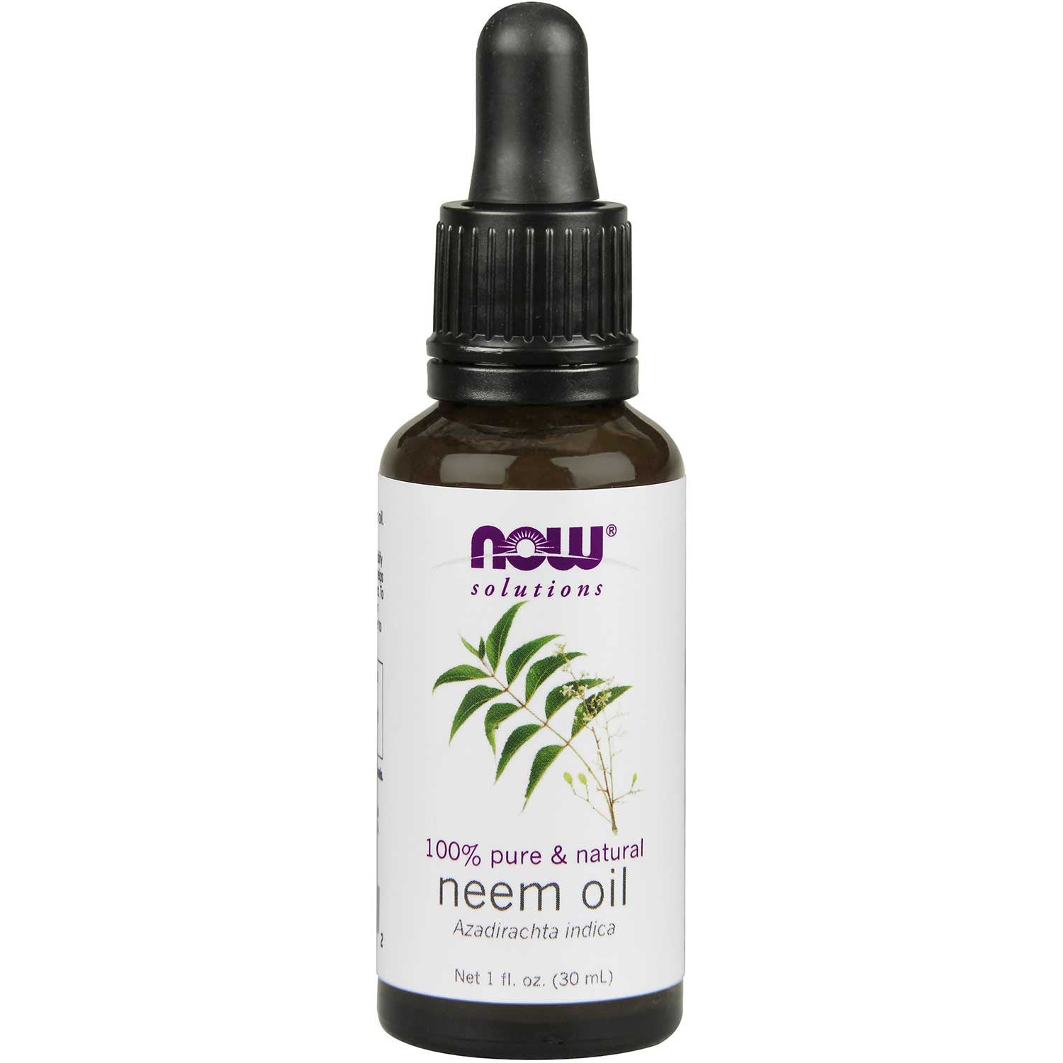 NOW Solutions Neem Oil (100% Pure), 30 ml.-NaturesWisdom
