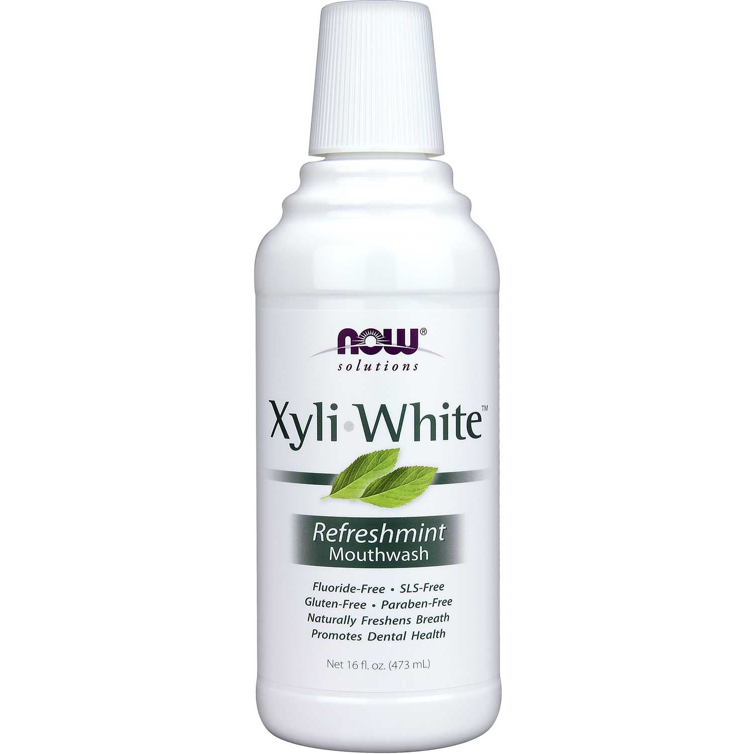 NOW Solutions XyliWhite Mouthwash - Refreshmint, 473 ml.-NaturesWisdom