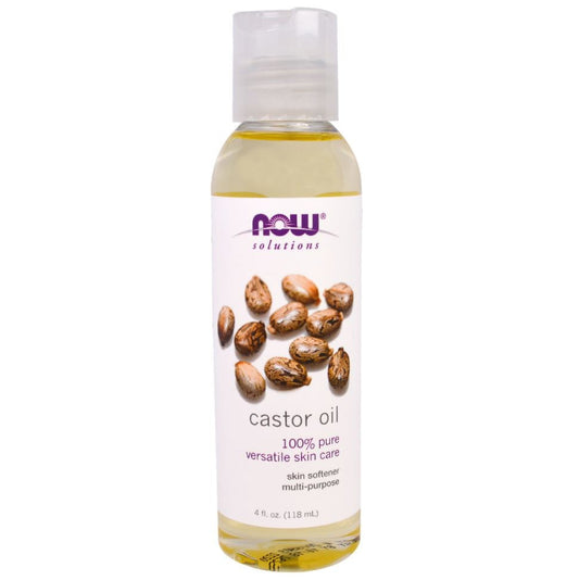 NOW Solutions Castor Oil (100% Pure), 118 ml.-NaturesWisdom
