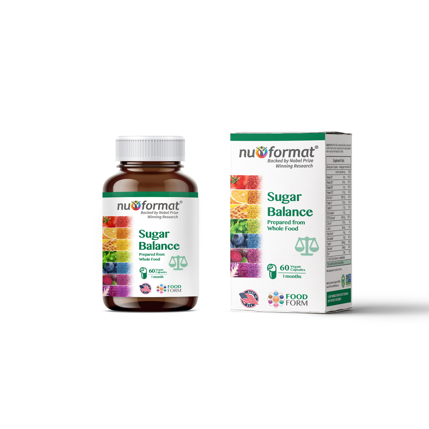 Nuformat Sugar Balance, 60 vegan caps