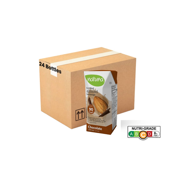 [Case of 24] Natur-a Enriched Almond Beverage - Chocolate, 200 ml.(Exp: 14/02/2024)