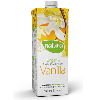Natur-a Enriched Soy Beverage - Vanilla (Organic), 946 ml.-NaturesWisdom