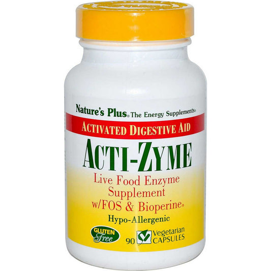 Natures Plus Acti-Zyme (Activated Digestive Aid), 90 caps.-NaturesWisdom