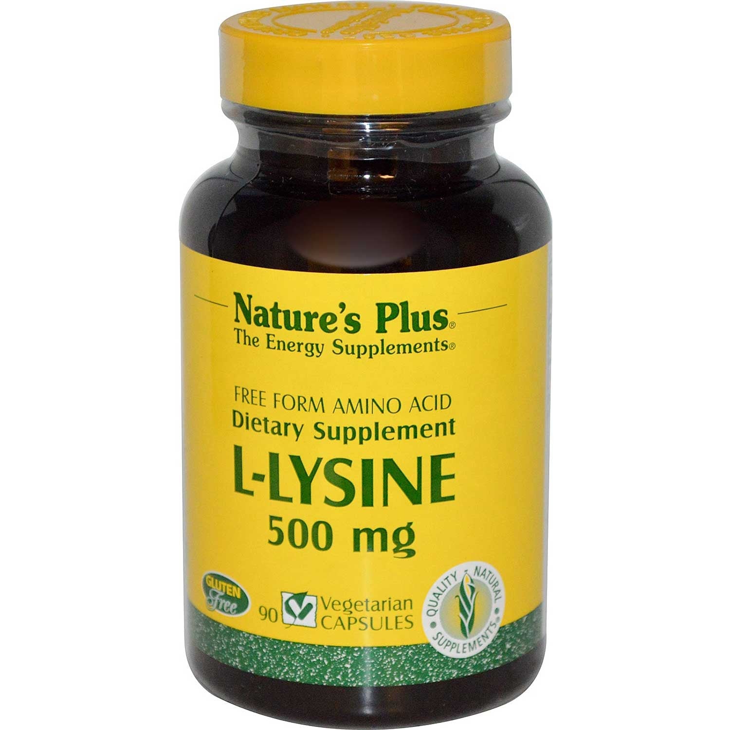 Natures Plus L-Lysine 500 mg, 90 caps.-NaturesWisdom