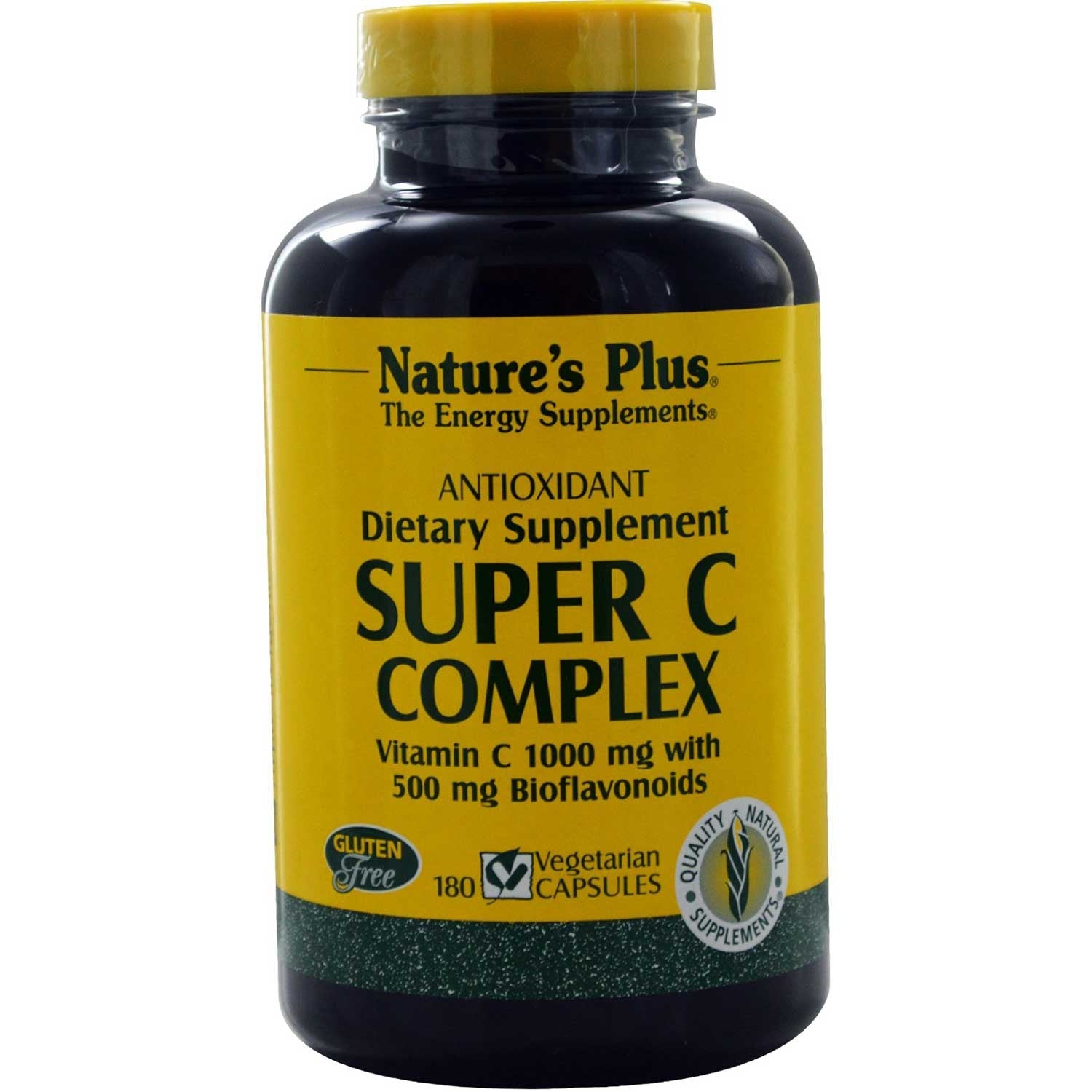 Natures Plus Super C Complex (Vcaps), 180 caps.-NaturesWisdom