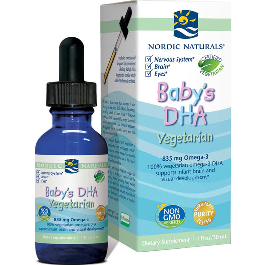 Nordic Naturals Baby's DHA Vegetarian - Unflavored, 30 ml.-NaturesWisdom