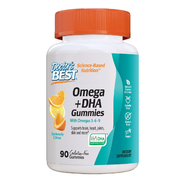 Doctor's Best Omega 3 + DHA Gummies, 90 gummies.