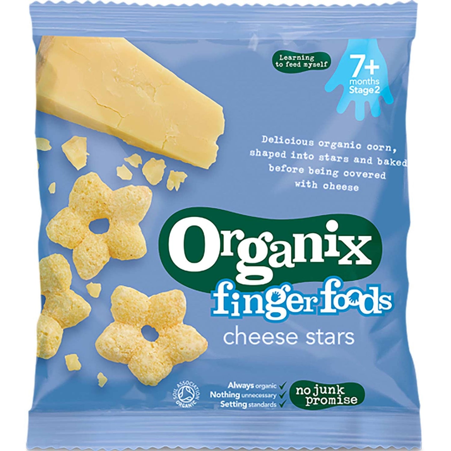 Organix Finger Foods Organic Cheese Stars, 20 g.-NaturesWisdom